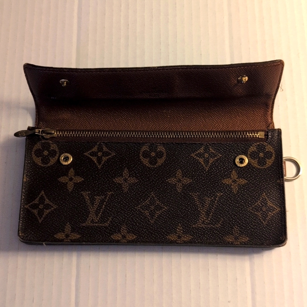 LOUIS VUITTON Monogram Portefeuille Accordion M58008 Chain Wallet - Picture 11 of 14